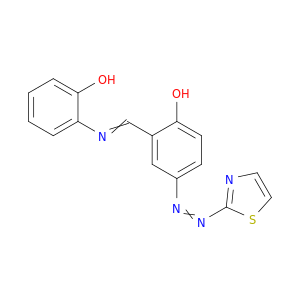 Phenol, 2-[[(2-hydroxyphenyl)imino]methyl]-4-(2-thiazolylazo)-
