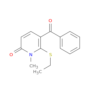 2(1H)-Pyridinone, 5-benzoyl-6-(ethylthio)-1-methyl-
