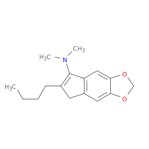 5H-Indeno(5,6-d)-1,3-dioxol-7-amine, 6-butyl-N,N-dimethyl-