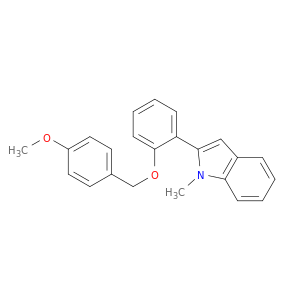 1H-Indole, 2-[2-[(4-methoxyphenyl)methoxy]phenyl]-1-methyl-