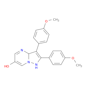 Pyrazolo[1,5-a]pyrimidin-6-ol, 1,3a-dihydro-2,3-bis(4-methoxyphenyl)-