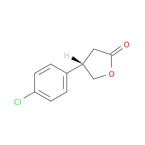 2(3H)-Furanone, 4-(4-chlorophenyl)dihydro-, (4S)-