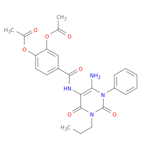 Benzamide,3,4-bis(acetyloxy)-N-(6-amino-1,2,3,4-tetrahydro-2,4-dioxo-1-phenyl-3-propyl-5-pyrimidinyl)-