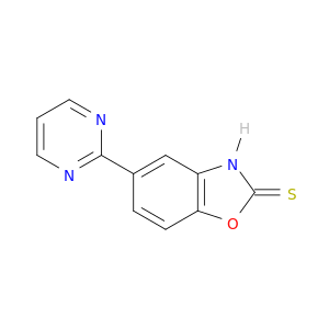2(3H)-Benzoxazolethione, 5-(2-pyrimidinyl)-