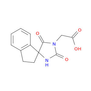 2-(2,5-Dioxo-2',3'-dihydrospiro[imidazolidine-4,1'-inden]-1-yl)acetic acid
