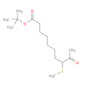 Decanoic acid, 8-(methylthio)-9-oxo-, 1,1-dimethylethyl ester