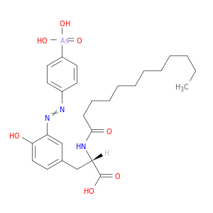 Tyrosine, 3-[(4-arsonophenyl)azo]-N-(1-oxododecyl)-