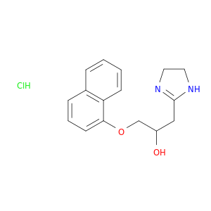 1-(4,5-dihydro-1h-imidazol-2-yl)-3-(naphthalen-1-yloxy)propan-2-ol hydrochloride(1:1)