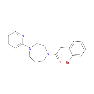 Ethanone,2-(2-bromophenyl)-1-[hexahydro-4-(2-pyridinyl)-1H-1,4-diazepin-1-yl]-