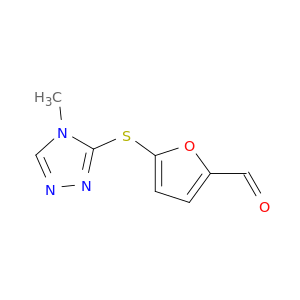 5-((4-Methyl-4H-1,2,4-triazol-3-yl)thio)furan-2-carbaldehyde
