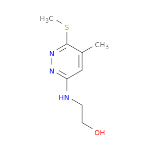Ethanol, 2-[[5-methyl-6-(methylthio)-3-pyridazinyl]amino]-