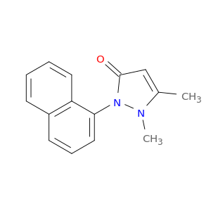 3H-Pyrazol-3-one, 1,2-dihydro-1,5-dimethyl-2-(1-naphthalenyl)-