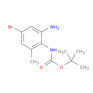 (2-Amino-4-bromo-6-methyl-phenyl)-carbamic acid tert-butyl ester