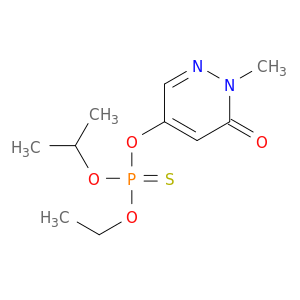 Phosphorothioic acid,O-(1,6-dihydro-1-methyl-6-oxo-4-pyridazinyl) O-ethyl O-(1-methylethyl) ester