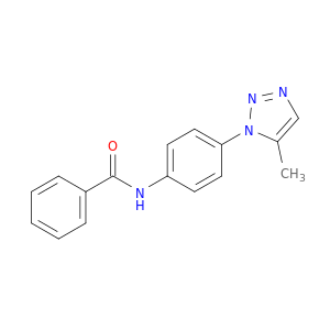 Benzamide, N-[4-(5-methyl-1H-1,2,3-triazol-1-yl)phenyl]-