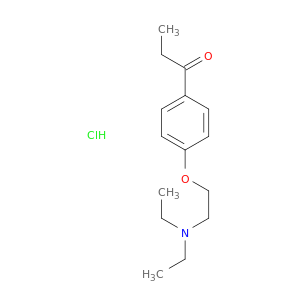 propiophenone, 4'-[2-(diethylamino)ethoxy]-, hydrochloride