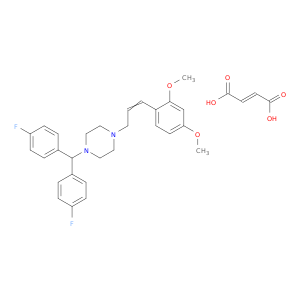 Piperazine, 1-(bis(4-fluorophenyl)methyl)-4-(3-(2,4-dimethoxyphenyl)-2-propenyl)-, (E)-2-butenedioate (1:1)