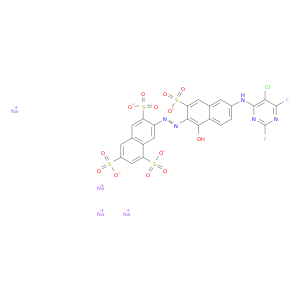 1,3,6-萘四硫酸,7-[2-[6-[(5-氯-2,6-二氟-4-嘧啶基)氨基]-1-羟基-3-磺基-2-萘基]二亚苯基]-,钠盐(1：4)