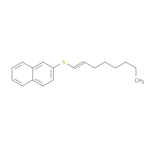 Naphthalene, 2-[(1E)-1-octenylthio]-