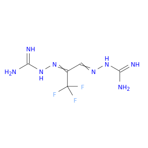 Hydrazinecarboximidamide,2,2'-[1-(trifluoromethyl)-1,2-ethanediylidene]bis- (9CI)