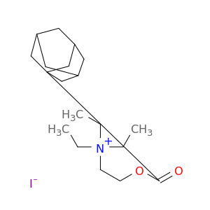 N,N,N-TRIETHYL-2-(TRICYCLO(3.3.1.1(SUP 3,7))DEC-1-YLCARBONYLOXY)ETHANAMINIUM IODIDE