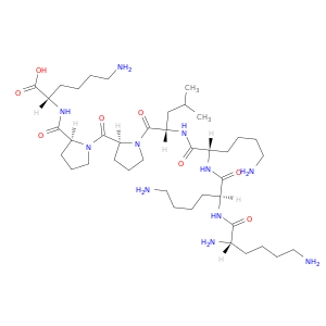 L-Lysine, L-lysyl-L-lysyl-L-lysyl-L-leucyl-L-prolyl-L-prolyl-