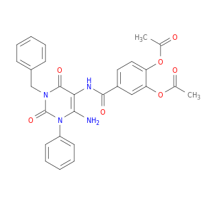 Benzamide,3,4-bis(acetyloxy)-N-[6-amino-1,2,3,4-tetrahydro-2,4-dioxo-1-phenyl-3-(phenylmethyl)-5-pyrimidinyl]-