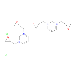 Pyrimidinium, 1,3-bis(oxiranylmethyl)-, dichloride