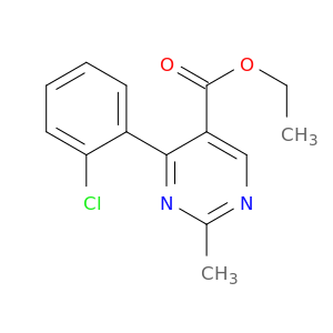 ETHYL-2-METHYL-4-(2-CHLOROPHENYL)-5-PYRIMIDINE CARBOXYLATE