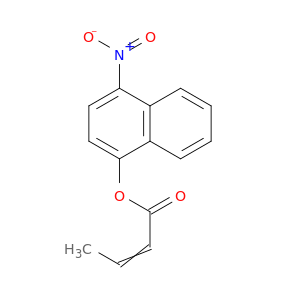 2-Butenoic acid, 4-nitro-1-naphthalenyl ester