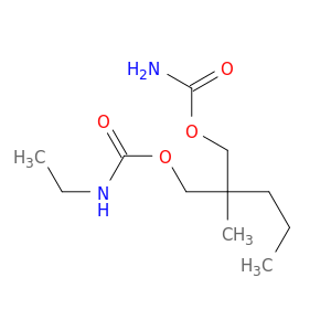 2-[(carbamoyloxy)methyl]-2-methylpentyl ethylcarbamate