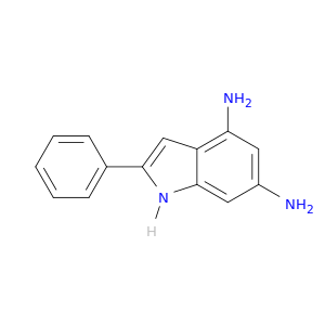 1H-Indole-4,6-diamine, 2-phenyl-