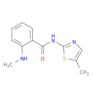 2-(甲基氨基)-N-(5-甲基-2-噻唑基)苯甲酰胺
