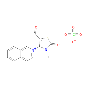 Isoquinolinium, 2-(5-formyl-2,3-dihydro-2-oxo-4-thiazolyl)-, perchlorate