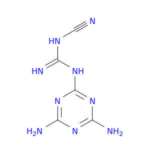 Guanidine, N-cyano-N'-(4,6-diamino-1,3,5-triazin-2-yl)-