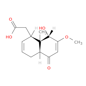 1-Naphthaleneaceticacid, 1,4,4a,5,8,8a-hexahydro-8-hydroxy-7-methoxy-8a-methyl-5-oxo-, (1a,4aa,8b,8ab)- (9CI)