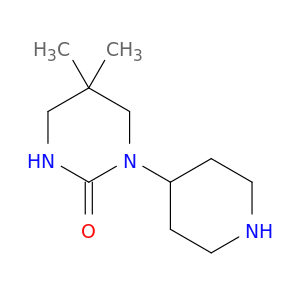 2(1H)-Pyrimidinone, tetrahydro-5,5-dimethyl-1-(4-piperidinyl)-