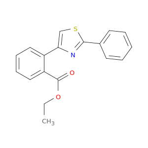 Benzoicacid, 2-(2-phenyl-4-thiazolyl)-, ethyl ester
