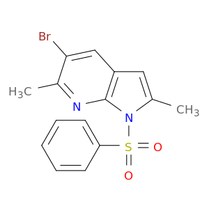 5-溴-2,6-二甲基-1-(苯磺酰基)-1H-Pyrrolo[2,3-B]吡啶