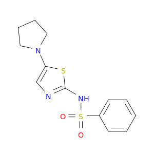 Benzenesulfonamide, N-[5-(1-pyrrolidinyl)-2-thiazolyl]-
