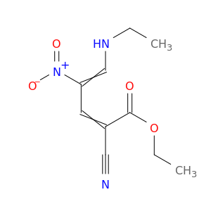 2,4-Pentadienoic acid, 2-cyano-5-(ethylamino)-4-nitro-, ethyl ester