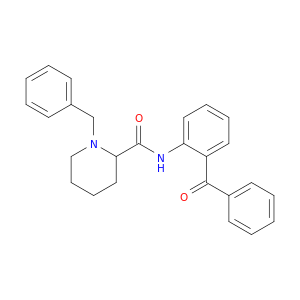 2-Piperidinecarboxamide, N-(2-benzoylphenyl)-1-(phenylmethyl)-