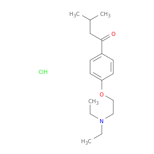 DIETHYL-[2-[4-(3-METHYLBUTANOYL)PHENOXY]ETHYL]AZANIUM CHLORIDE