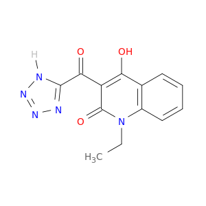 2(1H)-Quinolinone, 1-ethyl-4-hydroxy-3-(1H-tetrazol-5-ylcarbonyl)-