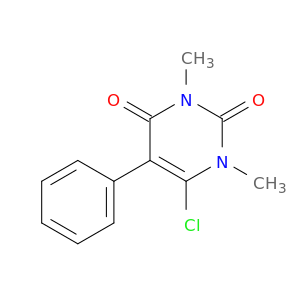 2,4(1H,3H)-Pyrimidinedione, 6-chloro-1,3-dimethyl-5-phenyl-