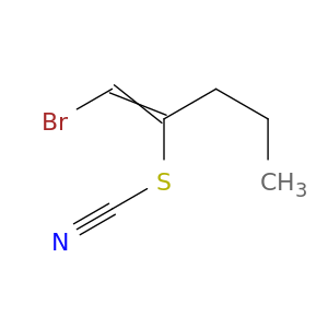 Thiocyanic acid, 1-(bromomethylene)butyl ester
