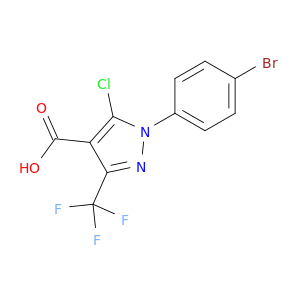 1H-吡唑-4-羧酸,1-(4-溴苯基)-5-氯-3-(三氟甲基)-