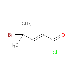 2-Pentenoyl chloride, 4-bromo-4-methyl-, (E)-