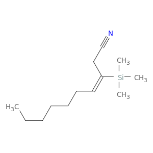 3-Decenenitrile, 3-(trimethylsilyl)-, (E)-