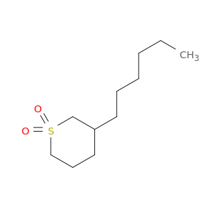 2H-Thiopyran, 3-hexyltetrahydro-, 1,1-dioxide